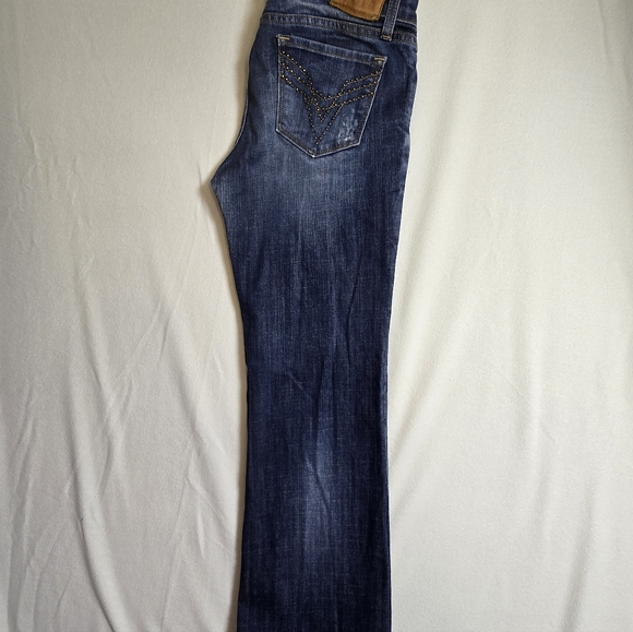 Vigoss Collection Distressed Bootcut Jeans Sz 7/8 29 - Picture 4 of 9